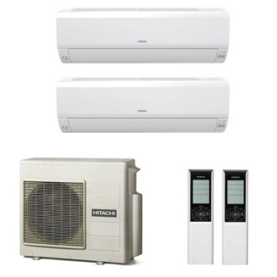 Мульти сплит-система Hitachi RAM-53NP2E / RAK-25RPE - RAK-35RPE на 2 комнаты